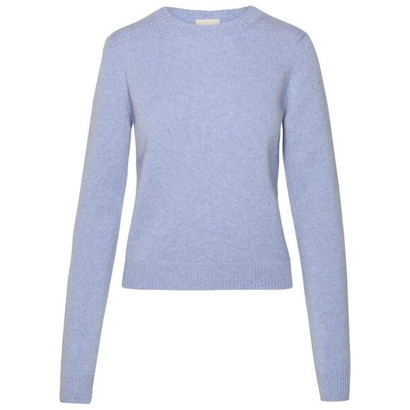 KHAITE 'Diletta' Light Blue Cashmere Sweater - Picture 1 of 3
